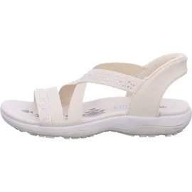 SKECHERS 163574 NAT REGGAE SLIM - SUMMER SPARKLE Beige Sandal Gr. 42