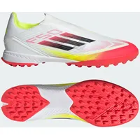 Adidas F50 League Laceless TF Fußballschuh WEISS|SCHWARZ|GELB 37 1/3