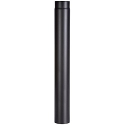 Firefix Ofenrohr, 130 mm, 1000 mm lang schwarz