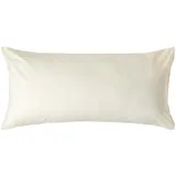 Homescapes Kissenbezug Perkal 50 x 90 cm Creme