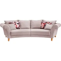 Big-Sofa HOME AFFAIRE "Tassilo geschwungene Formensprache, bequem, Mega Sofa, Breite 350cm", rosa (flamingo), B:350cm H:95cm T:110cm, 100% Polyester, Sofas