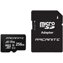 ARCANITE microSDXC 256 GB Class 10 UHS-I U3 + SD-Adapter