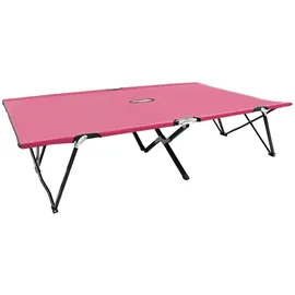 vidaXL Doppelliege Klappbar Rosa
