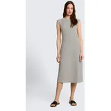 Tom Tailor Midikleid Gestreift Weiß M