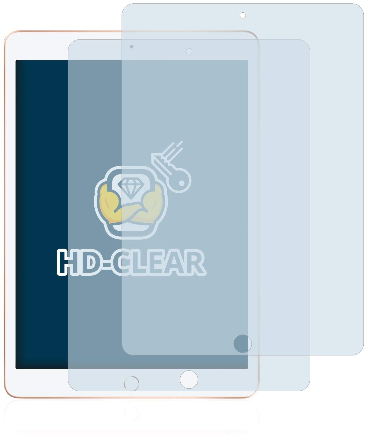 BROTECT (2 Stück Schutzfolie für Apple iPad WiFi/Cellular 10.2" 2019 Displayschutz Folie Ultra-Klar