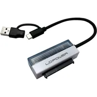 LC-POWER LC Power Adapter LC-ADA-USB-SATA-25 schwarz, weiß, transparent