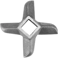 Fleischwolf Klingen, Produktdurchmesser 61 mm Professionelles Kreuzförmig Stahl Küchenlebensmittel Fleischwolf Klinge Fleischwolf Schneider Ersatzteil für Lebensmittelmühlen (Größe 10)