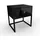lookway Nachtschrank BLANCO Loft 45 x 53 x 37 cm Schwarz
