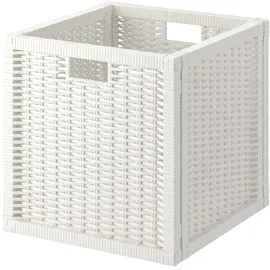 IKEA BRANÄS Korb Rattan 32 x 32 x 32 cm weiß