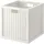 IKEA BRANÄS Korb Rattan 32 x 32 x 32 cm weiß