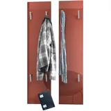 Vladon Garderobenpaneel Vladon 120 x 28 x 2 cm Bordeaux Hochglanz