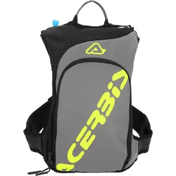 Acerbis Sather Logo, Trinkrucksack - Grau/Schwarz/Neon-Gelb - 9 L
