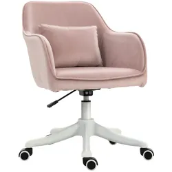 Vinsetto Massage Bürostuhl Samt, Schaumstoff, Nylon