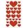 Folia Moosgummi Glitter-Sticker HEARTS LOVE 50 Stück