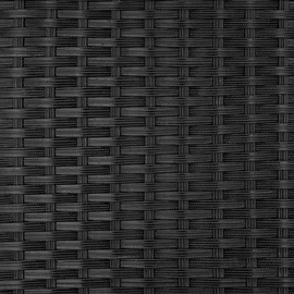 Tectake Korfu Rattan Lounge 2-Sitzer schwarz