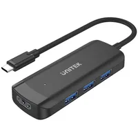 UNITEK H1110B aktiver Hub USB-C 3 X USB-A 3.1, HDMI 4K30HZ