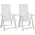 vidaXL Gartenstuhl 63,8 x 95 x 26,6 cm weiß 2 St.