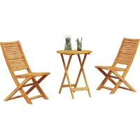 vidaXL 3-tlg. Bistro-Set Klappbar Massivholz Akazie