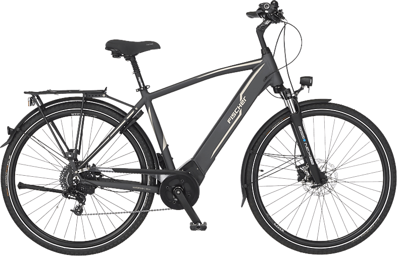 FISCHER VIATOR 5.0I-S2 Trekkingrad (Laufradgröße: 28 Zoll, Herren-Rad, 418 Wh, Grau matt)