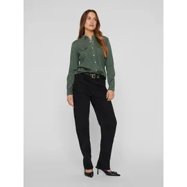 VILA Jeansbluse VIBISTA DENIM SHIRT/SU-NOOS grün S