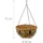 Relaxdays Hängekorb 3er Set Ø 35 cm Braun