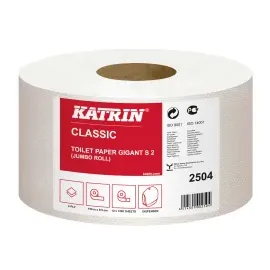 Katrin Jumbo-Toilettenpapier Gigant S2 2-lagig Recyclingpapier, 12 Rollen