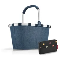 REISENTHEL® Einkaufskorb, Set aus Carrybag & Pocketcase: Stilvolle Eleganz & Organisation blau