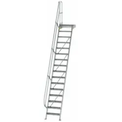 MUNK Aluminium-Treppe Plattform 60° 16 Stufen