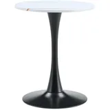Oxeza Esstisch, Weiß, Holz, Mode, Rund,Rund, 60x72x60 cm, Esszimmer, Tische, Esstische