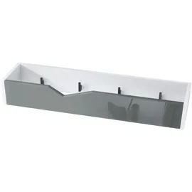 Vladon Garderobenpaneel Kolmio 83,5 x 12,5 x 21 cm Grau