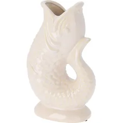 Vase FISCH - weiß - BHT 16x26.50x9.70 cm