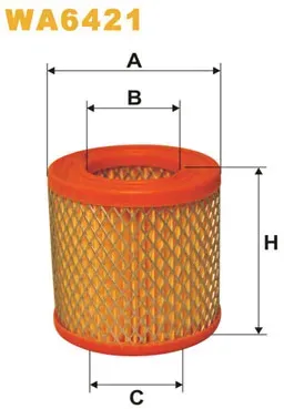 WIX FILTERS Luftfilter wa6421 69mm für JAWA
