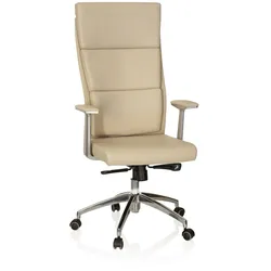 hjh OFFICE Luxus Chefsessel MONZA 20 Leder mit Armlehnen