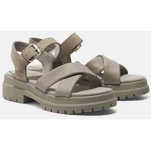 Timberland Womens Backstrap Sandal lt tpe f grain 8 Wide Fit
