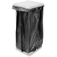 Spetebo Müllsackständer Kunststoff Müllsackständer weiß - 60 Liter, Ständer für große Müllbeutel weiß