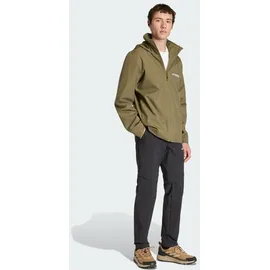 adidas Multi Essentials 2L Regenmantel Herren Olive Strata M