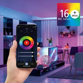 Hama LED Lampe Reflektor GU10 5,5W, RGBW, dimmbar, Refl., für Sprach-/App-Steuerung (00176598)