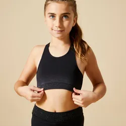 Bustier Gymnastik 580 Mädchen schwarz/dunkelgrau Gr. 164 - 14 Jahre