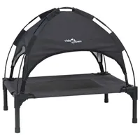 vidaXL Hundekorb vidaXL S 80 x 60 cm schwarz