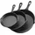 Vevor Gusseisenpfanne Pfannen-Set 3-tlg. 16 cm + 22 cm + 26,5 cm