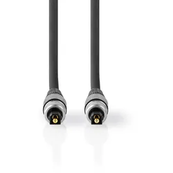 Nedis Optisches Audiokabel - Toslink Stecker - Toslink Stecker - 5.00 m - Rund - PVC - Anthrazit - Box