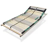 Lattenrost 120x200 PREMIUM STRONG extra stabiler Buchenholz-Rahmen, Lattenrost 120x200 extra stabil, Kopfteil verstellbar, ergonomische 7 Zonen Lat...