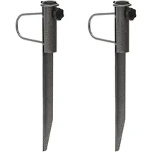 vidaXL Schirmständer 19 x 42 cm Stahl Schwarz
