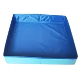 Faltbarer Hundepool 50x50cm, Robustes Planschbecken für kleine Hunde & Katzen, Outdoor-Wasserbecken für Garten/Camping, Leicht & platzsparend, Kinder- & haustiergeeignet (B)