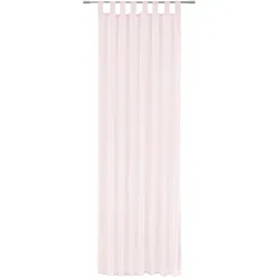 Schlaufenvorhang Hanna in Rosa, 2 Stk.
