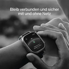 Apple Watch Ultra 3 GPS + Cellular 49 mm Titangehäuse Natur Alpine Loop Hellblau M