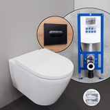 Duravit D-Neo Komplett-SET Wand-WC mit neeos Vorwandelement,, 2577092000+16604BM#SET,
