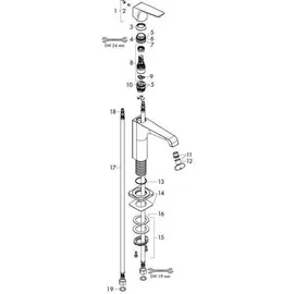 Hansgrohe Citterio E Einhandmischer Brushed Bronze