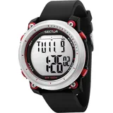 Sector Silikon Herren Uhr Digital Casual Armbanduhr schwarz D2USE51546002 - Schwarz