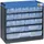 Allit Kleinteilemagazin Kunststoff 300 x 285 x 135 mm Schwarz/Blau